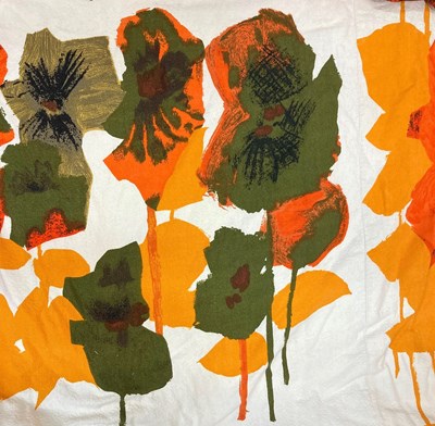 Lot 486 - Two pairs of 1960's Heal's curtains by Howard...
