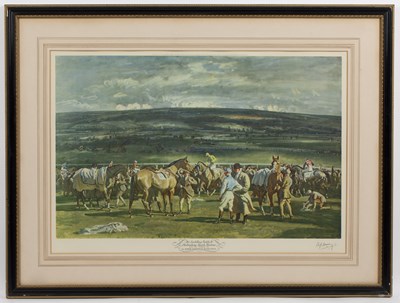 Lot 110 - After Alfred James Munnings 'The Saddling...