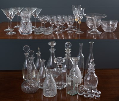 Lot 430 - A quantity of glassware to include a silver...
