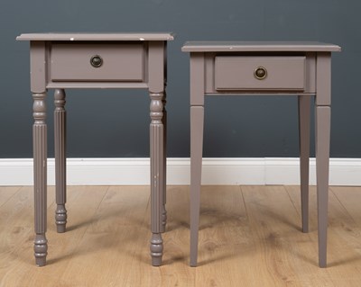 Lot 500 - A painted square topped occasional table with...