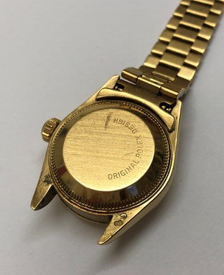 Lot 236 - A lady's 18ct gold 'Datejust' automatic...