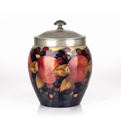 Lot 385 - Moorcroft pottery 'Pomegranate' biscuit...