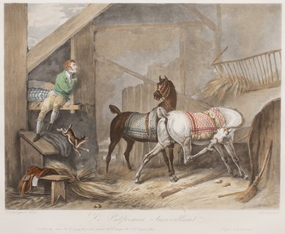 Lot 177 - A pair of hand coloured lithographs  after...