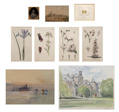 Lot 122 - Collection of nine pictures consisting of:...