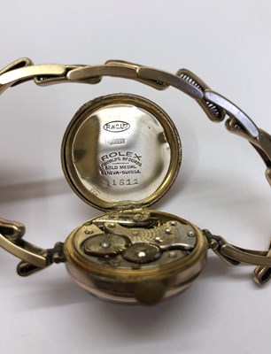 Lot 190 - A lady's bracelet watch by Rolex, the circular...