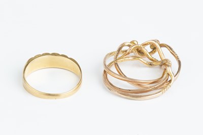 Lot 82 - Two dress rings, comprising a late Victorian...