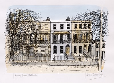 Lot 124 - Robert Tavener (1920-2004) 'Regency houses,...