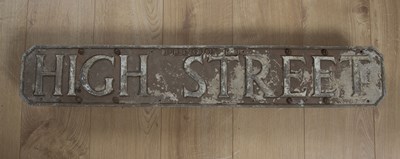 Lot 194 - An Oxford City vintage metal street sign,...