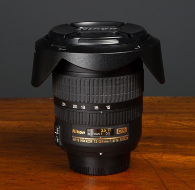 Lot 23 - A Nikon AF-S 12-24mm F:4G ED DX lens serial...