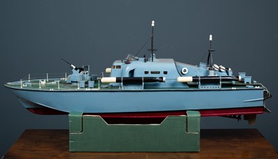 Lot 133 - A model torpedo boat 'Perkasa' with machine...