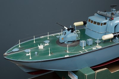 Lot 133 - A model torpedo boat 'Perkasa' with machine...