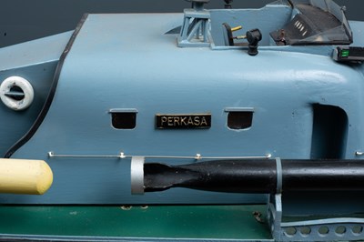 Lot 133 - A model torpedo boat 'Perkasa' with machine...