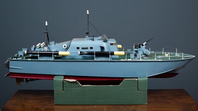 Lot 133 - A model torpedo boat 'Perkasa' with machine...