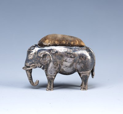 Lot 245 - Edwardian silver novelty pincushion in the...