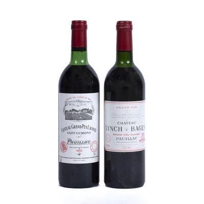 Lot 608 - Chateau Grand-Puy-Lacoste 1982 together with a...