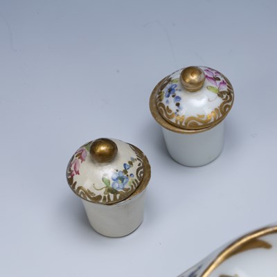 Lot 265 - Dresden porcelain inkwell 19th Century,...