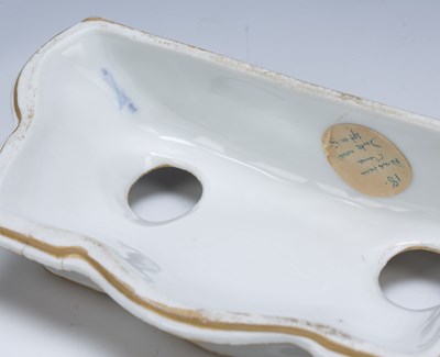 Lot 265 - Dresden porcelain inkwell 19th Century,...