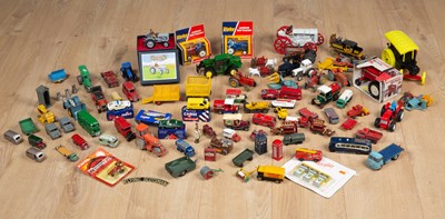 Lot 107 - Two boxed Dinky die-cast Leyland 384 tractors;...