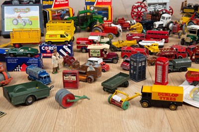 Lot 107 - Two boxed Dinky die-cast Leyland 384 tractors;...