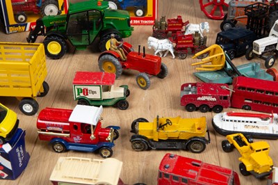 Lot 107 - Two boxed Dinky die-cast Leyland 384 tractors;...