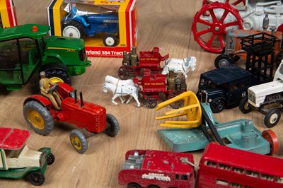 Lot 107 - Two boxed Dinky die-cast Leyland 384 tractors;...