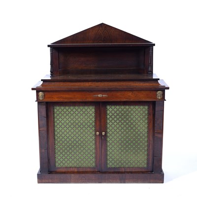 Lot 13 - Rosewood chiffonier early 19th Century, with...