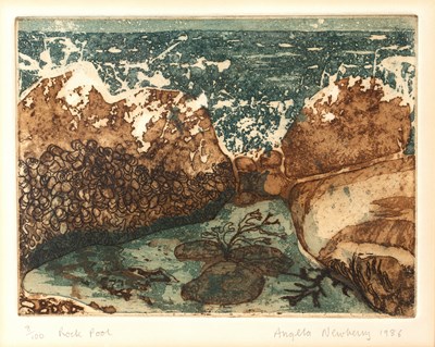 Lot 189 - Angela Newberry (b.1934) 'Rockpool' etching...