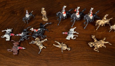 Lot 76 - A collection of Britains miniature mounted...