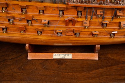 Lot 170 - A wooden scratch built model of HMS Victory...