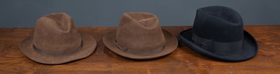 Lot 189 - Two Lock and Co St James trilby hats worn by...