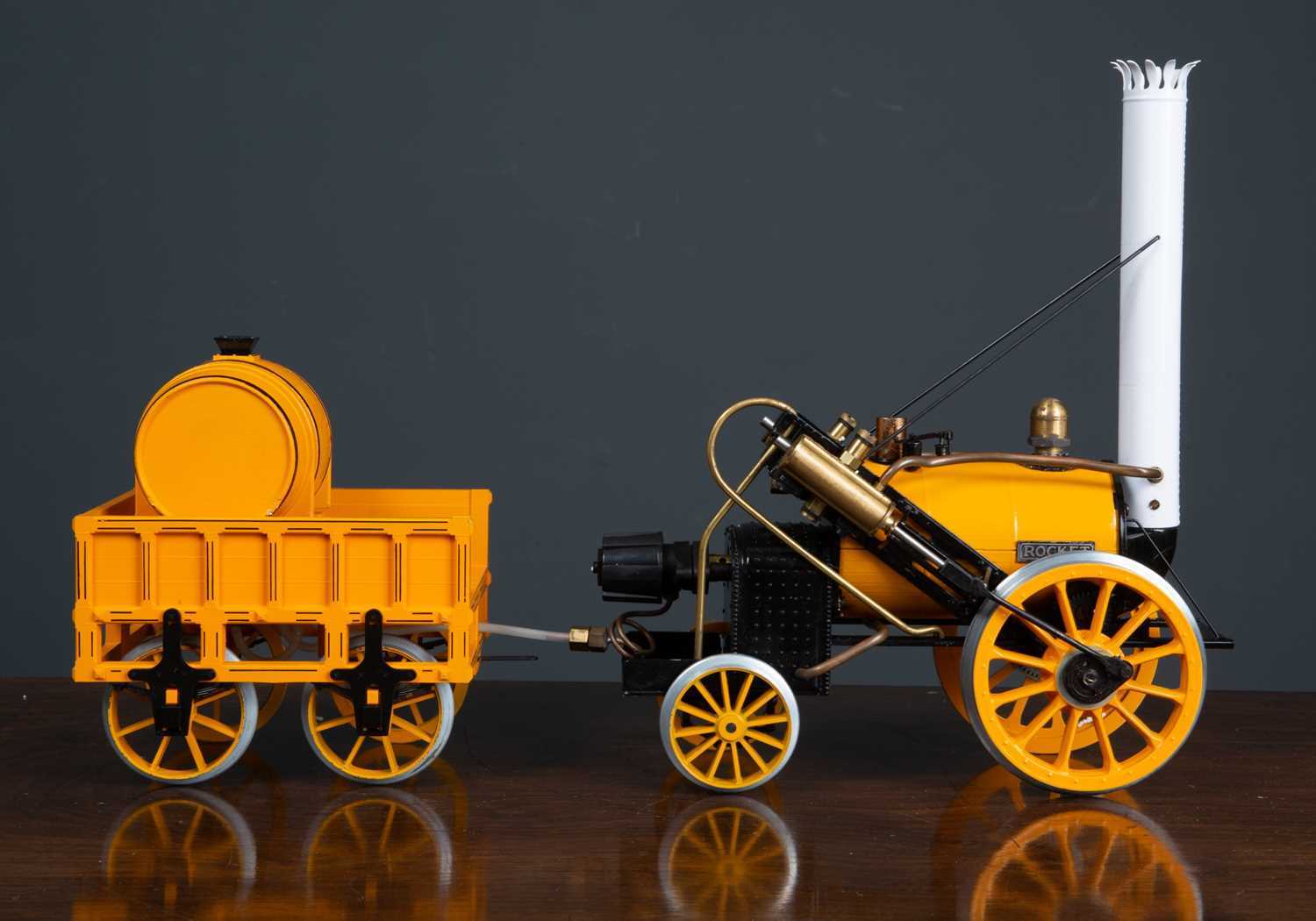 Lot 138 - A Hornby live steam Stephensons Rocket, Set G100