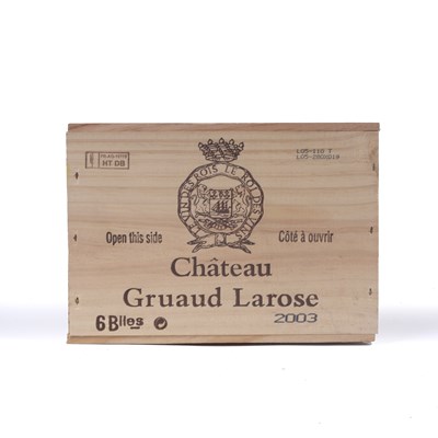 Lot 625 - A sealed case of six bottles of Chateau...