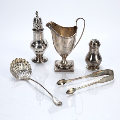 Lot 302 - Georgian silver pepperette bearing marks for...