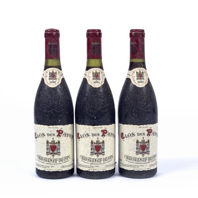 Lot 633 - Three bottles of Chateau Neuf-du-Pape 1990,...