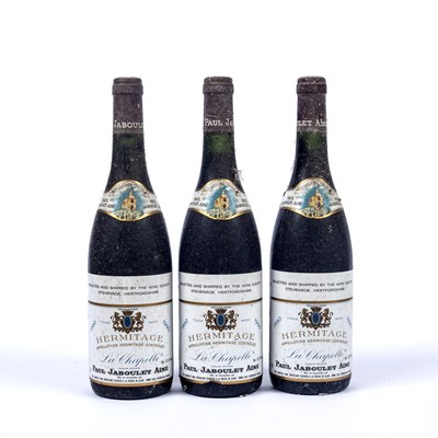 Lot 634 - Three bottles of Paul Jaboulet Aine Hermitage...