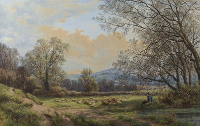 Lot 200 - Charles Davidson (1824-1902) landscape view...