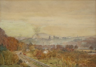 Lot 198 - Thomas Scott (1854-1927) View of Galashiels,...