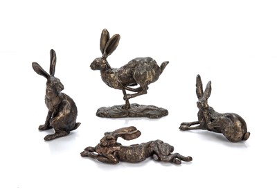 Lot 482 - Paul Jenkins (b.1949)  Four bronze models of...