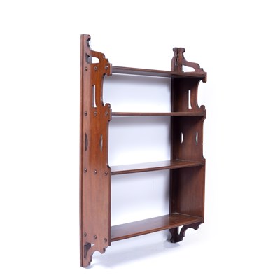 Lot 49 - Three-tier wall shelf  late 19th/early 20th...