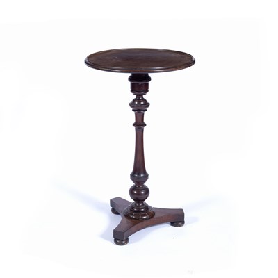 Lot 29 - Oak circular topped tripod table  19th Century...