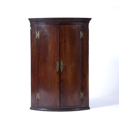 Lot 34 - Mahogany corner cupboard 18th Century, with...