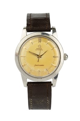 Lot 217 - A stainless steel 'Seamaster' wristwatch by...