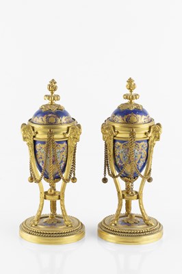 Lot 142 - A pair of 19th century French ormolu and...