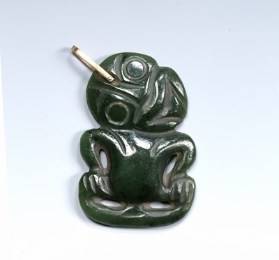 Lot 341 - Maori nephrite jade Hei-tiki New Zealand, late...