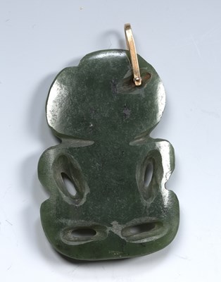 Lot 341 - Maori nephrite jade Hei-tiki New Zealand, late...