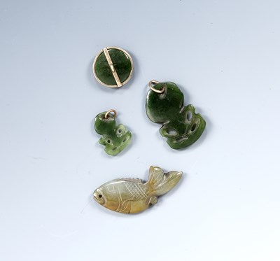 Lot 346 - Maori small jade Hei-tiki New Zealand. with...