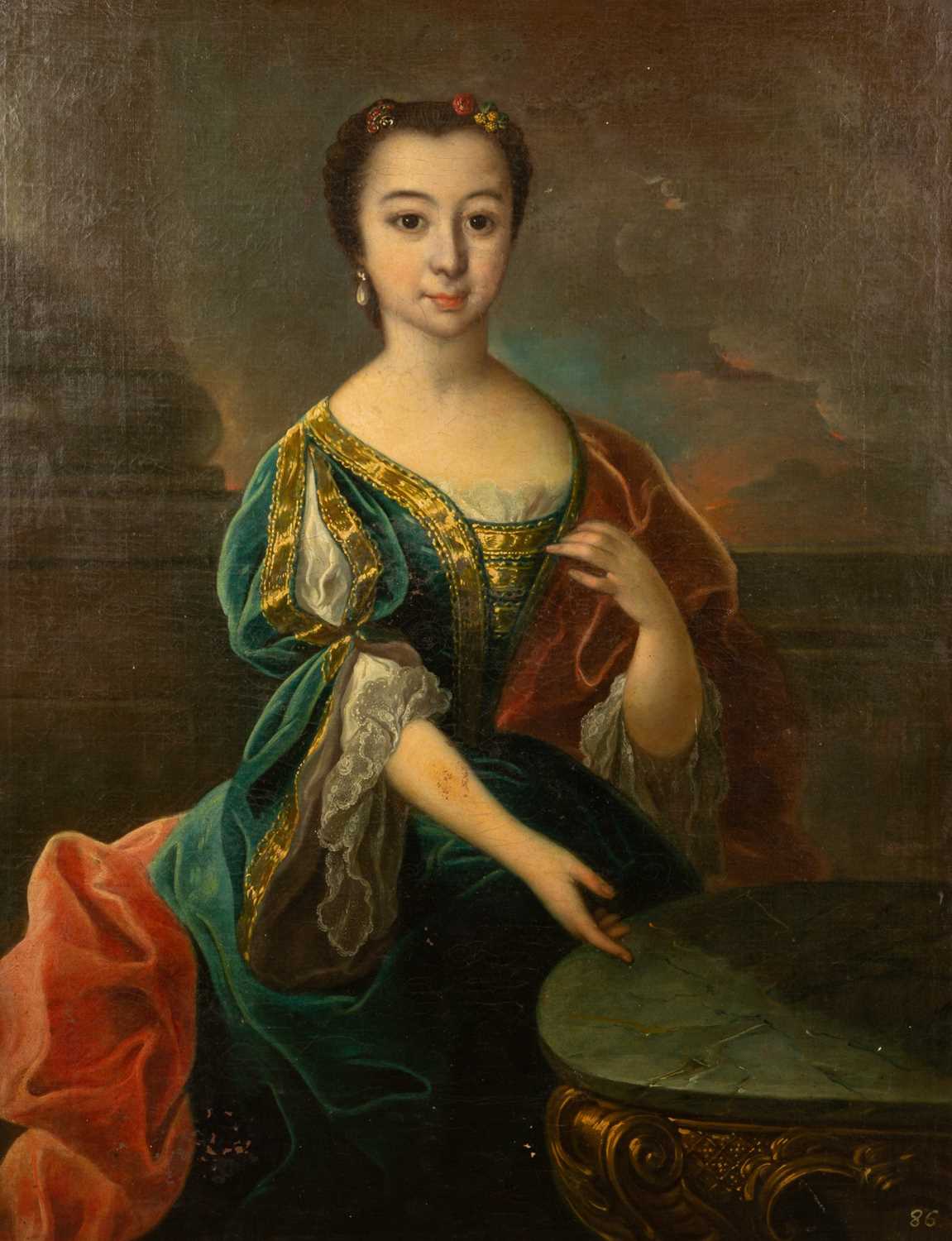 Lot 334 - An 18th century portrait