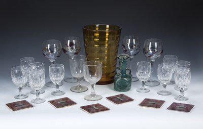 Lot 358 - Collection of glassware consisting of: ten...