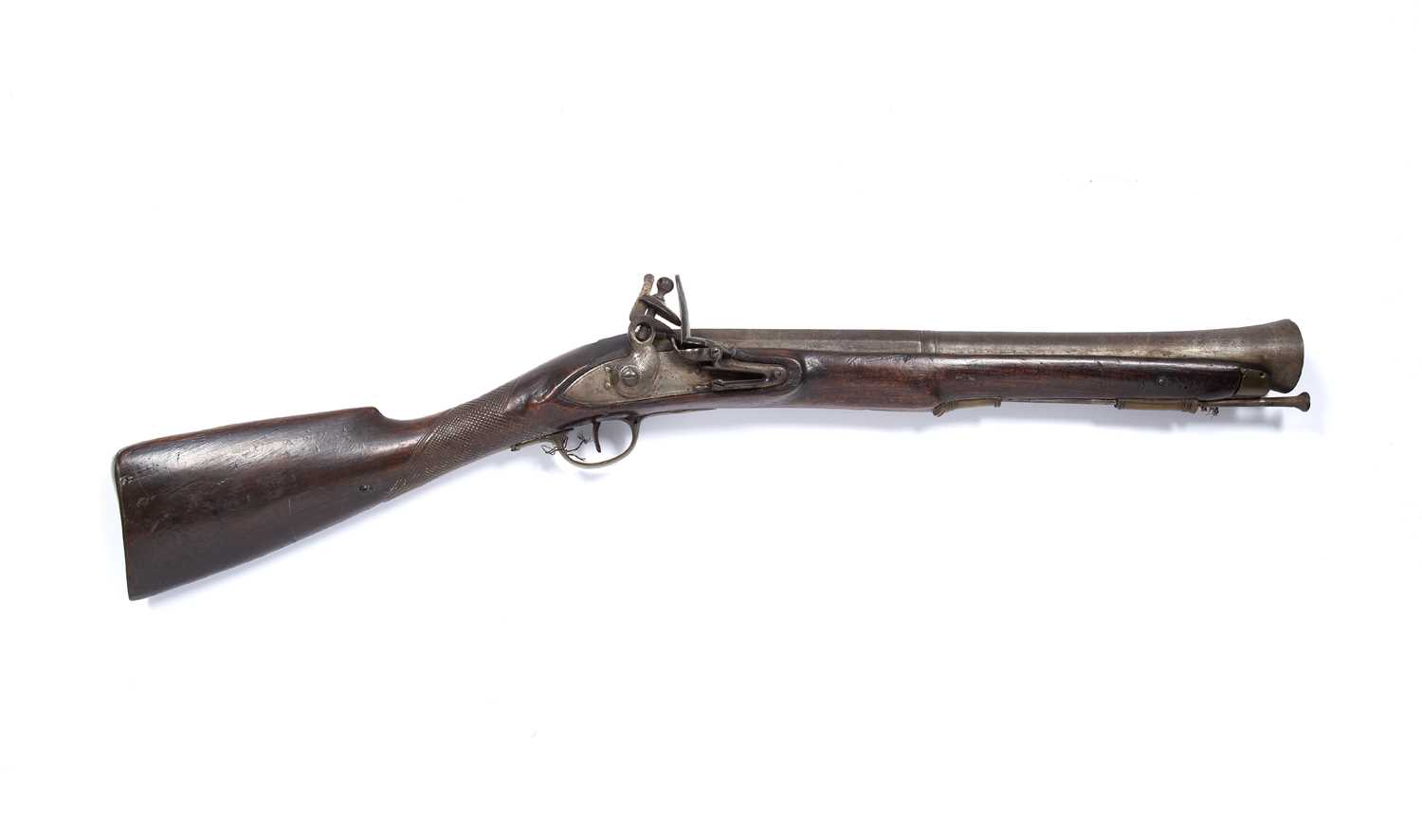 Lot 45 - Flintlock blunderbuss 18th Century, unnamed,...