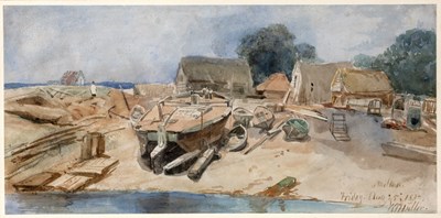 Lot 109 - William James Muller (1812-1845) Boat yard and...